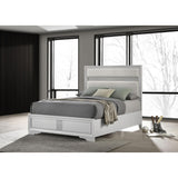  Coaster Furniture Miranda 205110F 54-inch Upholstered Full Panel Bed - White IMAGE 2