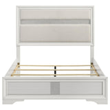  Coaster Furniture Miranda 205110F 54-inch Upholstered Full Panel Bed - White IMAGE 4