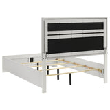  Coaster Furniture Miranda 205110F 54-inch Upholstered Full Panel Bed - White IMAGE 5