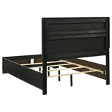  Coaster Furniture Miranda 206360F 54-inch Upholstered Full Panel Bed - Black IMAGE 5