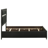  Coaster Furniture Miranda 206360F 54-inch Upholstered Full Panel Bed - Black IMAGE 6