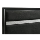  Coaster Furniture Miranda 206360KE 54-inch Upholstered Eastern King Panel Bed - Black IMAGE 6