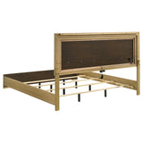  Coaster Furniture Hyland 215651KE Eastern King Panel Bed LED Headboard - Natural IMAGE 5