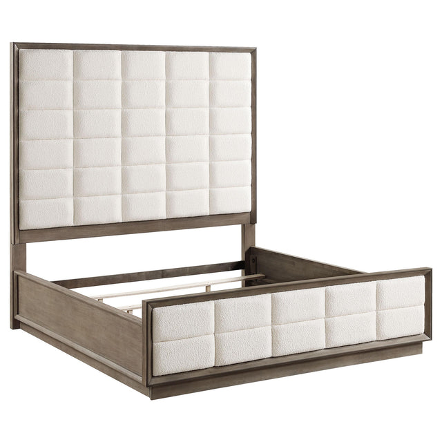  Coaster Furniture Durango 223271KE 80-inch Eastern King Panel Bed - Taupe Oak IMAGE 1