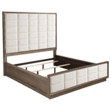  Coaster Furniture Durango 223271KW 80-inch California King Panel Bed - Taupe Oak IMAGE 1
