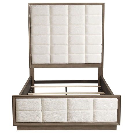  Coaster Furniture Coaster Furniture Durango 223271Q 80-inch Queen Panel Bed - Taupe Oak IMAGE 4