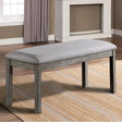  Furniture of America Laquila CM3542GY-BN Bench IMAGE 1