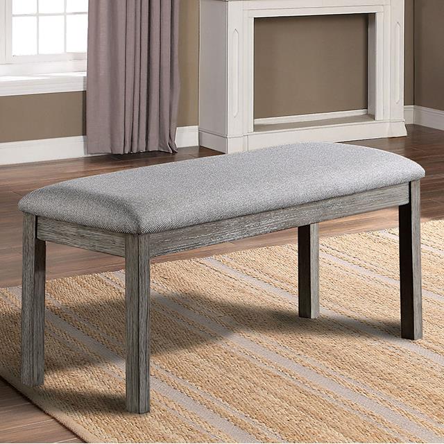  Furniture of America Laquila CM3542GY-BN Bench IMAGE 1