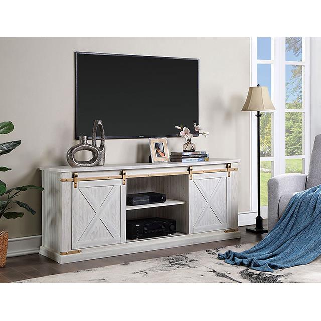  Furniture of America Borrego CM5018WH-TV-72 TV Console IMAGE 2