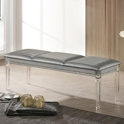  Furniture of America Maddie CM7899SV-BN Bench IMAGE 1