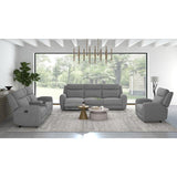  Furniture of America Antonius CM9985GY-LV-M Manual Recliner Loveseat w/ Console IMAGE 2