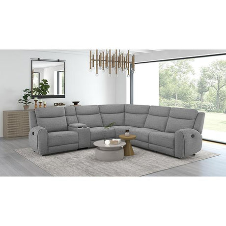  Furniture of America Antonius CM9985GY-M-SECT Motion Sectional IMAGE 2