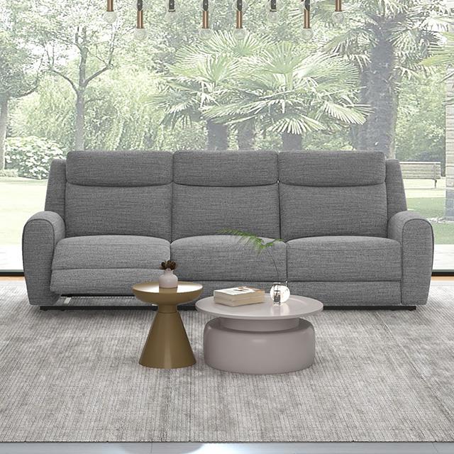  Furniture of America Antonius CM9985GY-SF-M Manual Recliner Sofa IMAGE 1