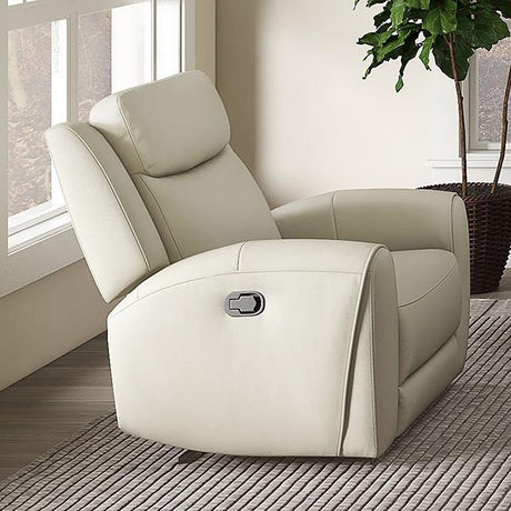  Furniture of America Jacobus CM9986BG-CH-M Manual Recliner - Leather IMAGE 1