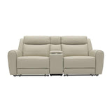  Furniture of America Jacobus CM9986BG-LV-M Manual Recliner Loveseat w/ Console IMAGE 3