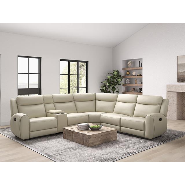  Furniture of America Jacobus CM9986BG-M-SECT Motion Sectional IMAGE 2