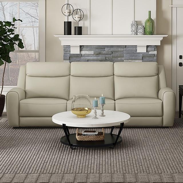  Furniture of America Jacobus CM9986BG-SF-M Manual Recliner Sofa IMAGE 1