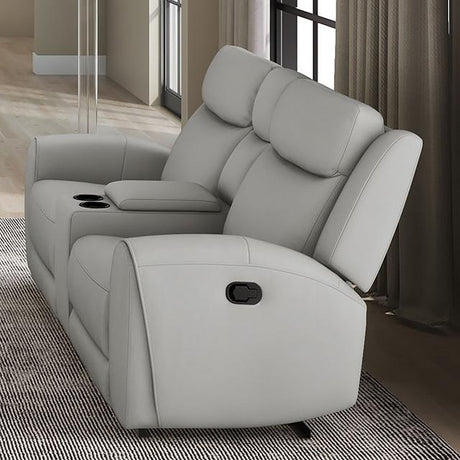  Furniture of America Jacobus CM9986LG-LV-M Manual Recliner Loveseat w/ Console IMAGE 1