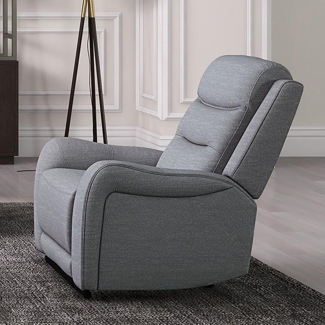  Furniture of America Matthias CM9987GY-CH-M Manual Recliner IMAGE 1