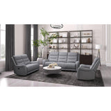  Furniture of America Matthias CM9987GY-LV-M Manual Recliner Loveseat w/ Console IMAGE 3