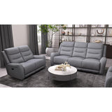  Furniture of America Matthias CM9987GY-LV-M Manual Recliner Loveseat w/ Console IMAGE 4