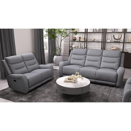  Furniture of America Matthias CM9987GY-SF-M Manual Recliner Sofa IMAGE 4
