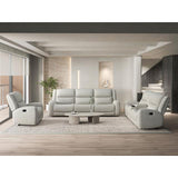  Furniture of America Giraldus CM9988BG-LV-M Manual Recliner Loveseat w/ Console IMAGE 2