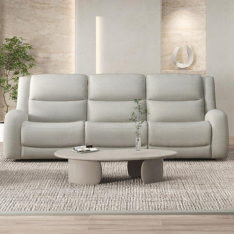  Furniture of America Giraldus CM9988BG-SF-M Manual Recliner Sofa IMAGE 1