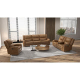  Furniture of America Leolinus CM9989BR-LV-M Manual Recliner Loveseat w/ Console IMAGE 2