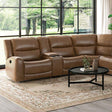  Furniture of America Leolinus CM9989BR-M-SECT Motion Sectional IMAGE 1