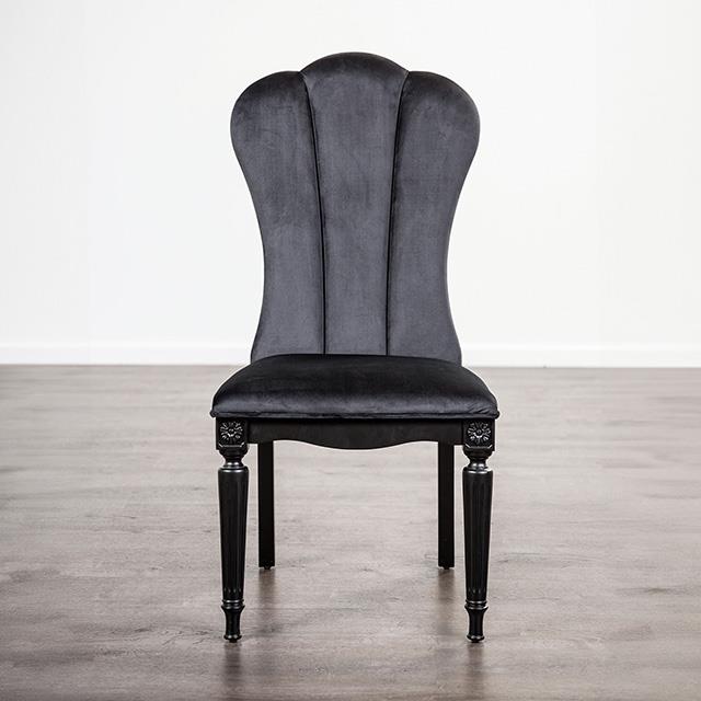  Furniture of America Hannoria FM3416BK-SC-2PK Side Chair IMAGE 1
