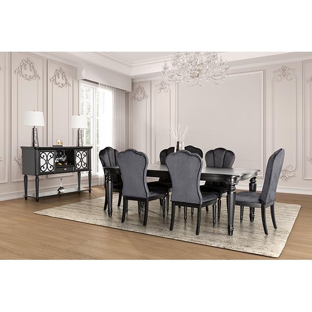  Furniture of America Hannoria FM3416BK-SC-2PK Side Chair IMAGE 2