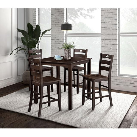  Furniture of America Lubbock FM3419EX-PT-5PK 6 pc Counter Height Table Set IMAGE 2