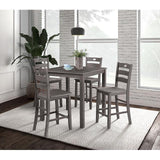  Furniture of America Lubbock FM3419GY-PT-5PK 6 pc Counter Height Table Set IMAGE 2