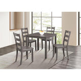  Furniture of America Lubbock FM3419GY-T-5PK 6 pc Dining Table Set IMAGE 2