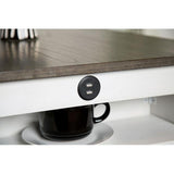  Furniture of America Lescles FM3423WH-PT-3PK 3 Pc Counter Ht Set (1 Table + 2 Chairs) IMAGE 3