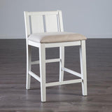  Furniture of America Lescles FM3423WH-PT-3PK 3 Pc Counter Ht Set (1 Table + 2 Chairs) IMAGE 4