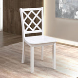  Furniture of America Yamhill FM3424WH-T-5PK 5 pc Dining Table Set IMAGE 3