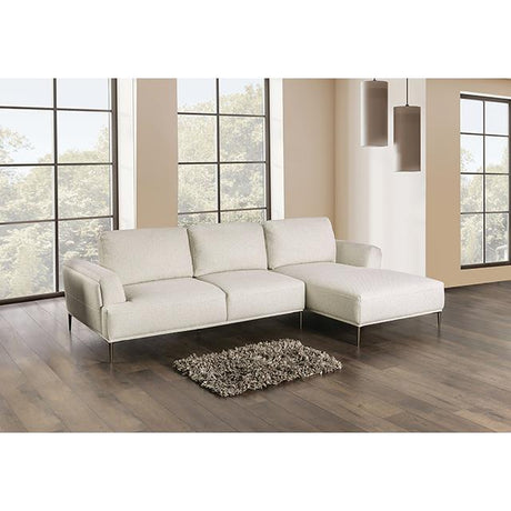  Furniture of America Gladbach FM63007BG-SECT-R Sectional, Right Chaise IMAGE 2