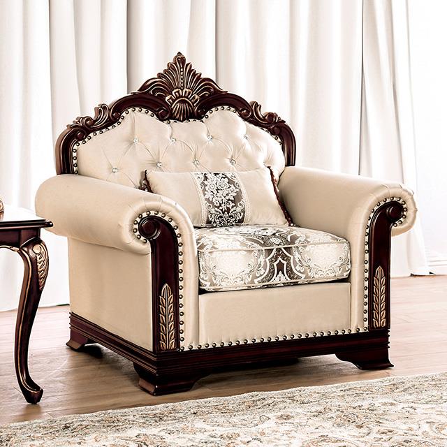  Furniture of America Yucatan FM65004BG-CH-PK Chair IMAGE 1