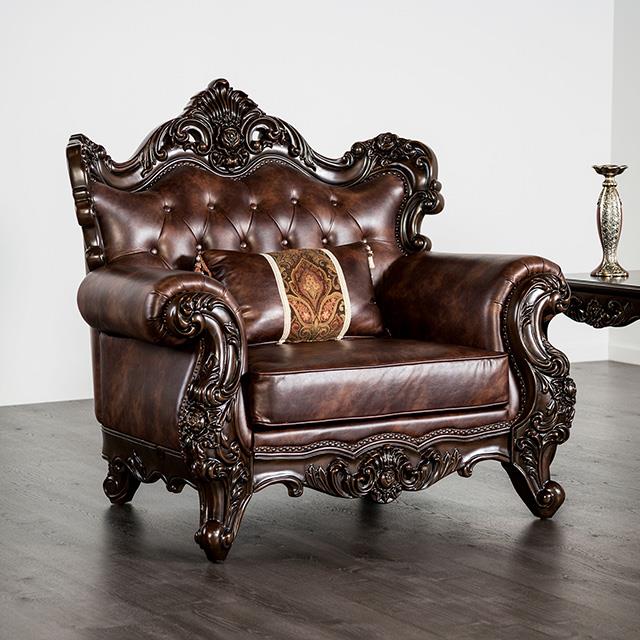  Furniture of America Palencia FM65005BR-CH Chair IMAGE 1