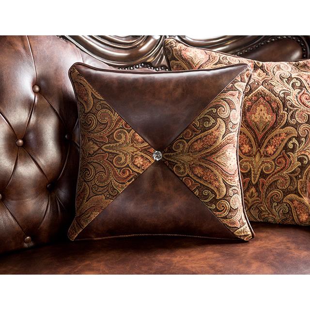  Furniture of America Palencia FM65005BR-SF Sofa IMAGE 4