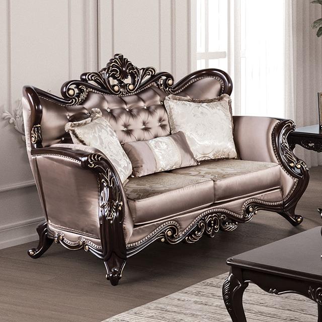  Furniture of America Albacete FM65006BR-LV Loveseat IMAGE 1