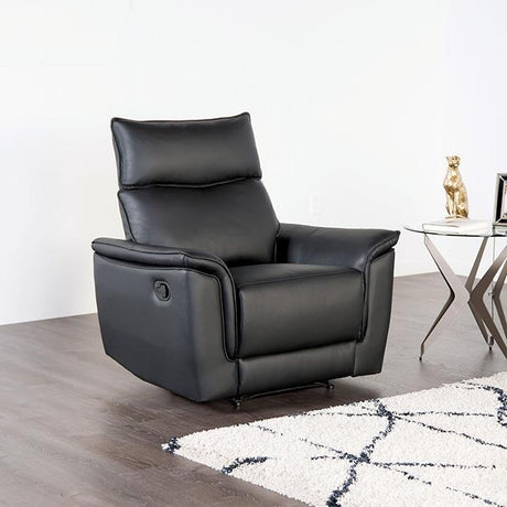  Furniture of America Bienne FM69002BK-CH-M Recliner Chair IMAGE 6