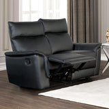  Furniture of America Bienne FM69002BK-LV-M Loveseat Manual Recliner IMAGE 1