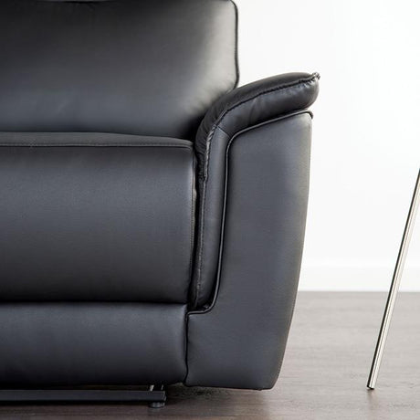  Furniture of America Bienne FM69002BK-SF-M Sofa Manual Recliner IMAGE 7