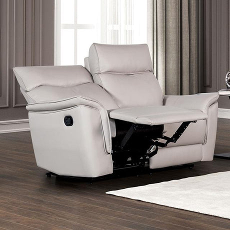  Furniture of America Bienne FM69002TP-LV-M Loveseat Manual Recliner IMAGE 1