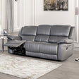 Furniture of America Glarus FM69003DG-SF-M Sofa Manual Recliner IMAGE 1