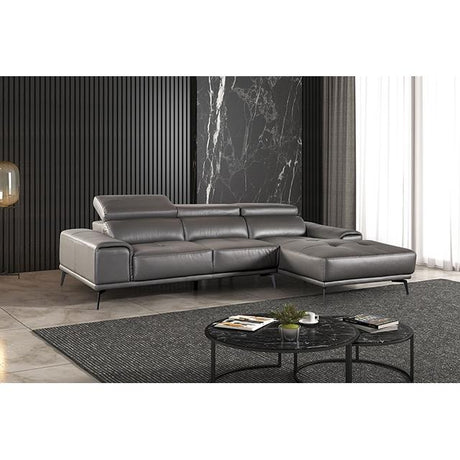  Furniture of America Vadso FM69005DG-SECT-R Sectional, Right Chaise IMAGE 2