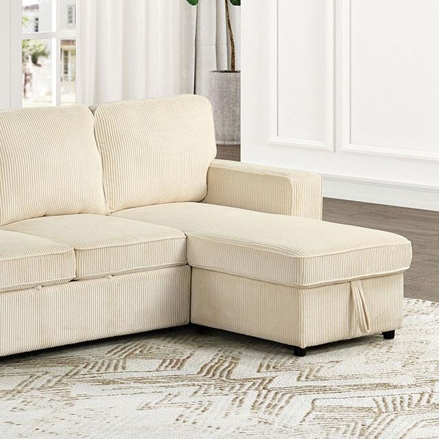  Furniture of America Yves FM6964BG-SECT Sectional IMAGE 1